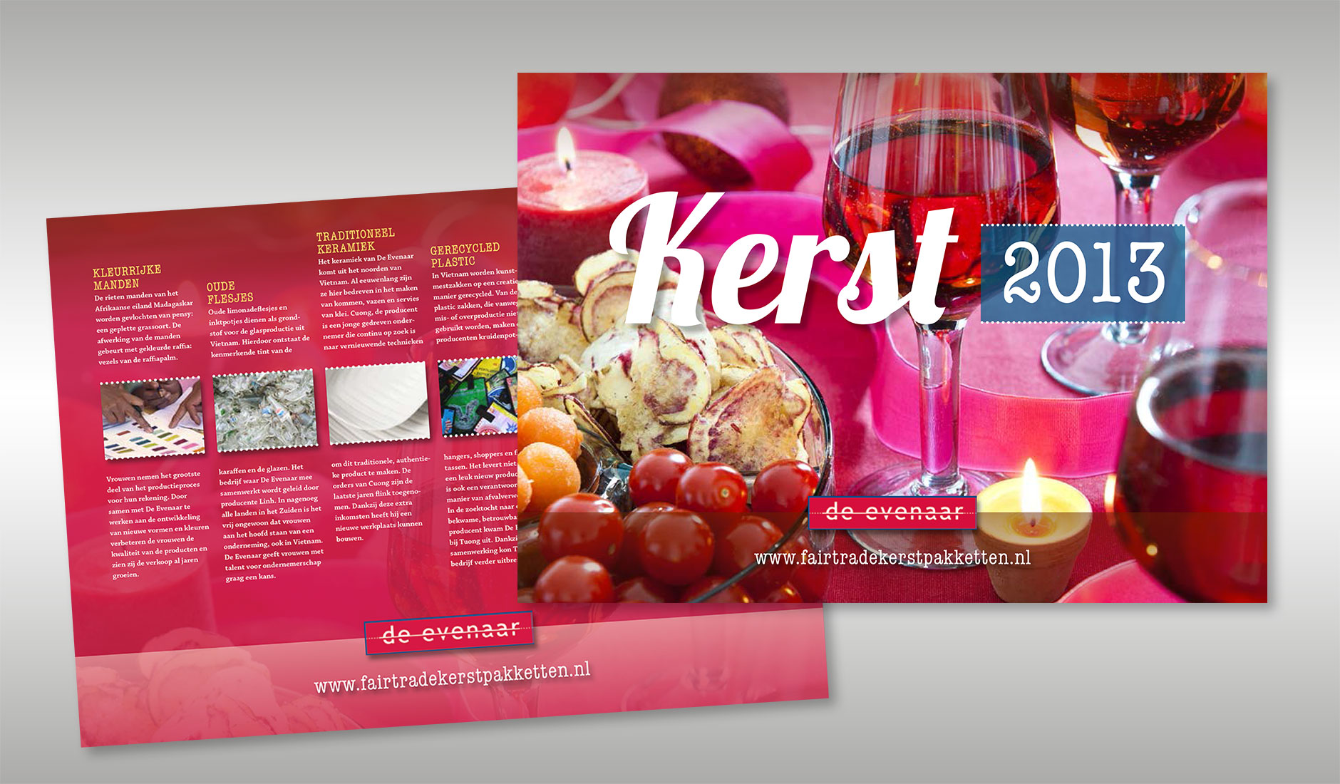 Cover voor kerstfolder voor de Eveneaar.