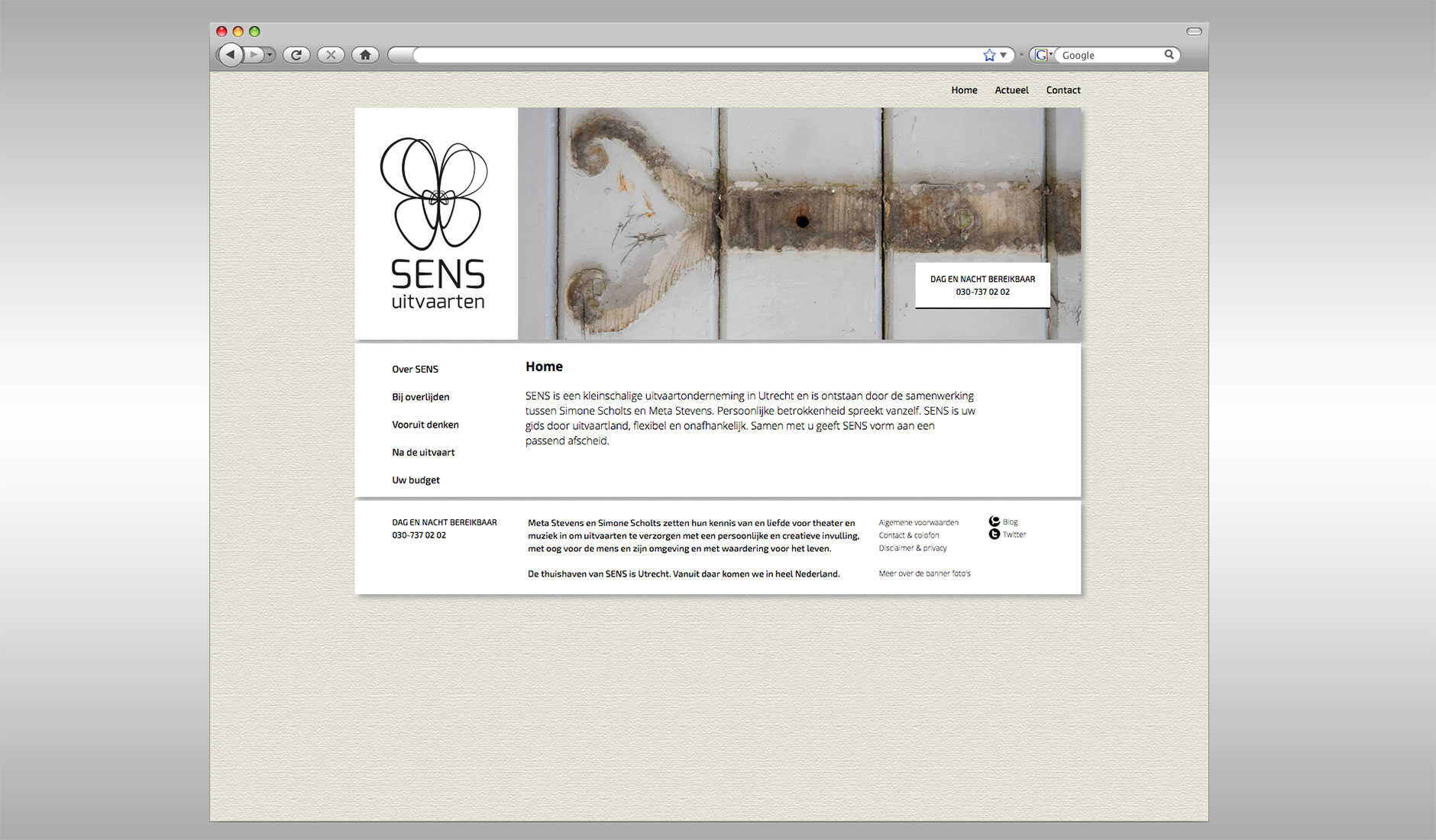 Website SENS uitvaarten