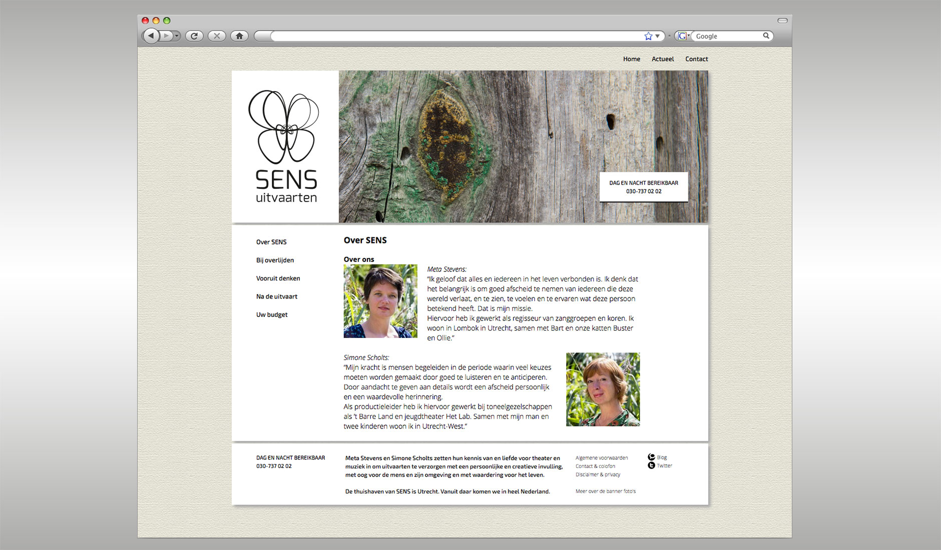 Website SENS uitvaarten